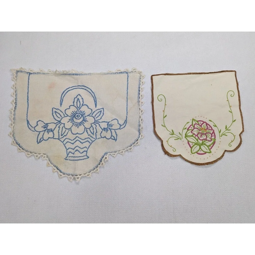 Chair Arm Doily Cover lot of 2‎